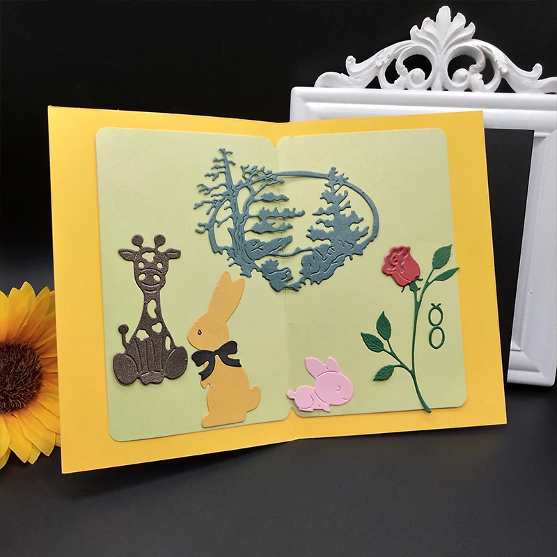 Metal steel Cutting Dies Rose flower New Decoration DIY Scrap booking Photo Album Embossing paper Cards 8.6*6.3cm | Дом и сад