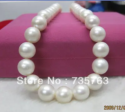 

xiuli 00161 stunning 12-13MM AAA south sea Pearl Necklace 14KGP 18" gift box
