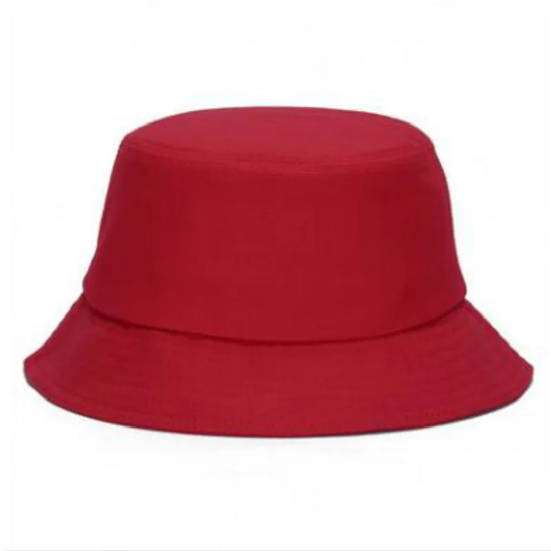 Простая Панама для женщин и мужчин, хлопковая однотонная Панама, Уличная Повседневная летняя Солнцезащитная шляпа для женщин и мужчин, Пляжная шапка для рыбалки - Цвет: wine red