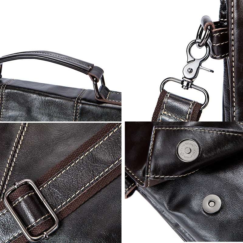 2019 Men Retro Briefcase Business Shoulder Bag Genuine Leather Handbag Bags Leather Laptop Messenger Bags Men's Travel Bags 7909 2019 Men Retro Briefcase Business Shoulder Bag Genuine Leather Handbag Bags Leather Laptop Messenger Bags Men's Travel Bags 7909