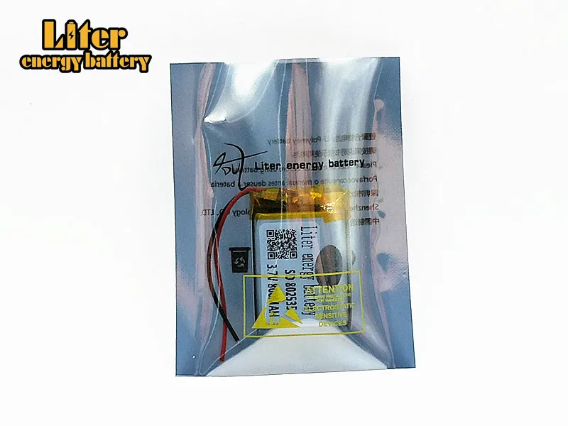 3 7 V литиевая батарея 800MAH полимерная 802535 для GPS MP3 MP4 MP5 Светодиодная лампа PDA