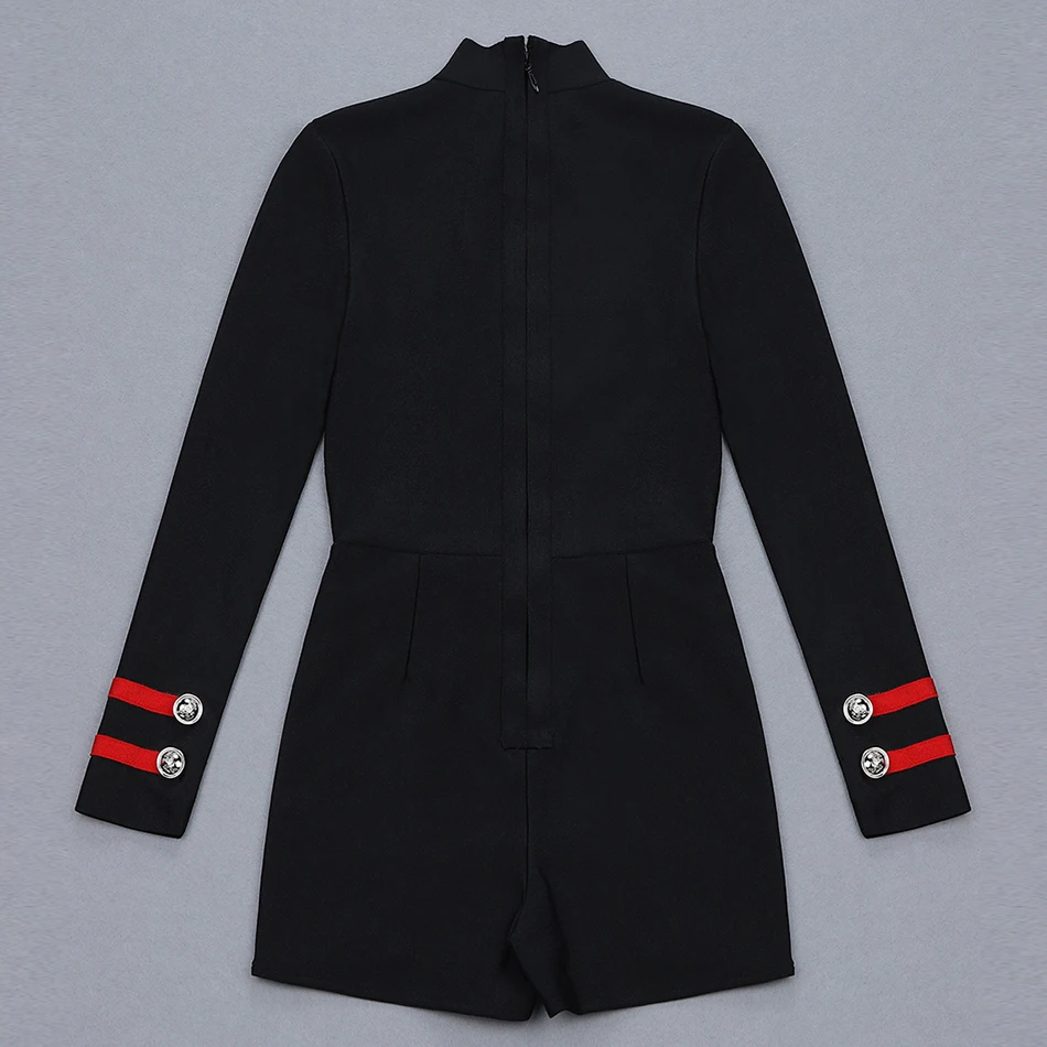 New-2019-summer-track-and-field-ladies-bandage-overalls-elegant-black-long-sleeved-button-short-jumpsuit (1)