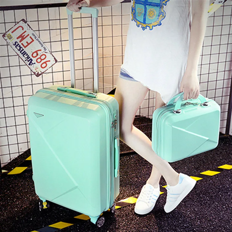SEABIRD 2 шт./компл. 14 дюймов косметичка 20/22/24/26 inch девушка тележка случай ABS + PC