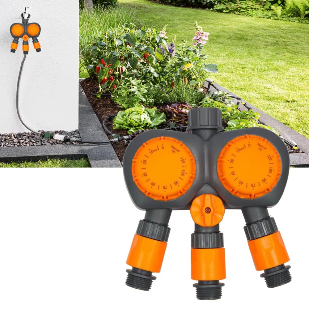 

Automated Mechanical Irrigation Timer Irrigation Controller System Timer 3 Port 2 Head