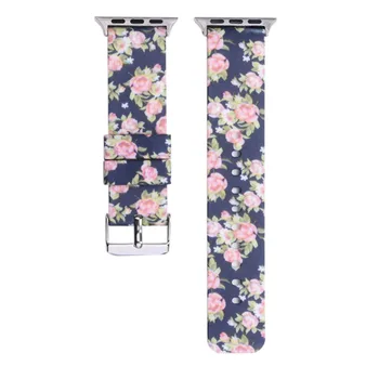 

Replacement Silicone Sport Band for Apple Watch 38mm 42mm Series 3/2/1,Printed iwatch Strap Smart Watch Bracelet Wristband