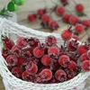 50PCS Mini Fake Glass Pomegranate Fruit Small Berries Artificial Flowers red cherry Stamen Wedding Christmas Decorative ► Photo 3/6
