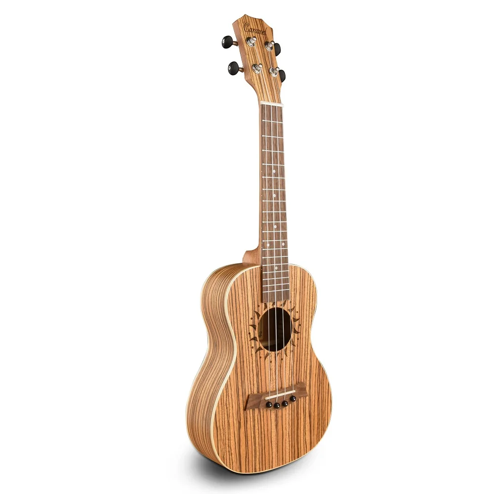 

Caramel CC102A Zebra Wood Concert Acoustic Ukulele with/without Truss Rod Hawaii 4 Strings instrument
