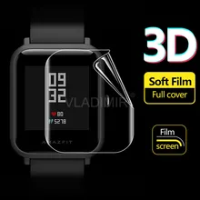 DAHABY пленка из мягкого ТПУ протектор экрана для Xiaomi Huami Amazfit Bip Youth Verge 3 Stratos 2 Смарт-часы прозрачная защита не стекло