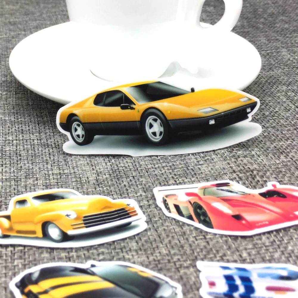 

30 Different Mini A sports car Paper Sticker Decoration DIY Ablum Diary Stickers Scrapbooking Label Sticker Kawaii Stationery
