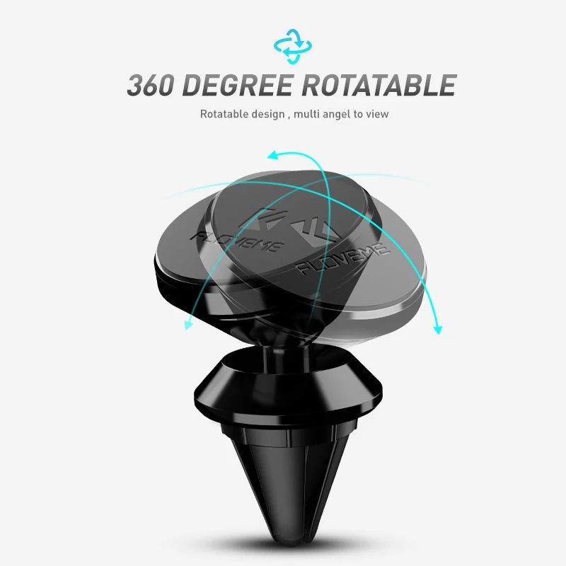 FLOVEME магнитный автомобильный держатель для телефона 360 Air Mount магнитный держатель для мобильного телефона в автомобиле gps попсокет держатель для телефона в машину подставка для