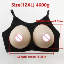 Огромный силиконовые сиськи с открытого бюстгальтера 4600 г/компл. силиконовые формы груди транссексуал Косплэй Трансвестит сиськи Enhancer не нужно клей