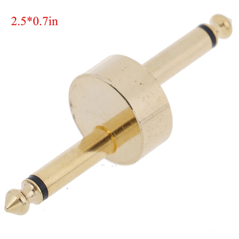 

1PC Gold Coulper Jack Interface Cable Adaptor Electric Pedal Board Accessories Z-Type Guitar Effects Pedal Connector
