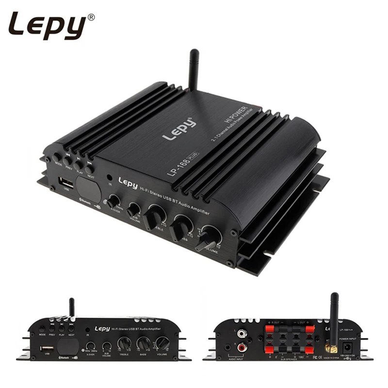 Lepy 168Plus Bluetooth усилитель беспроводной HIFI 2.1CH бас аудио динамик Цифровой Компактный