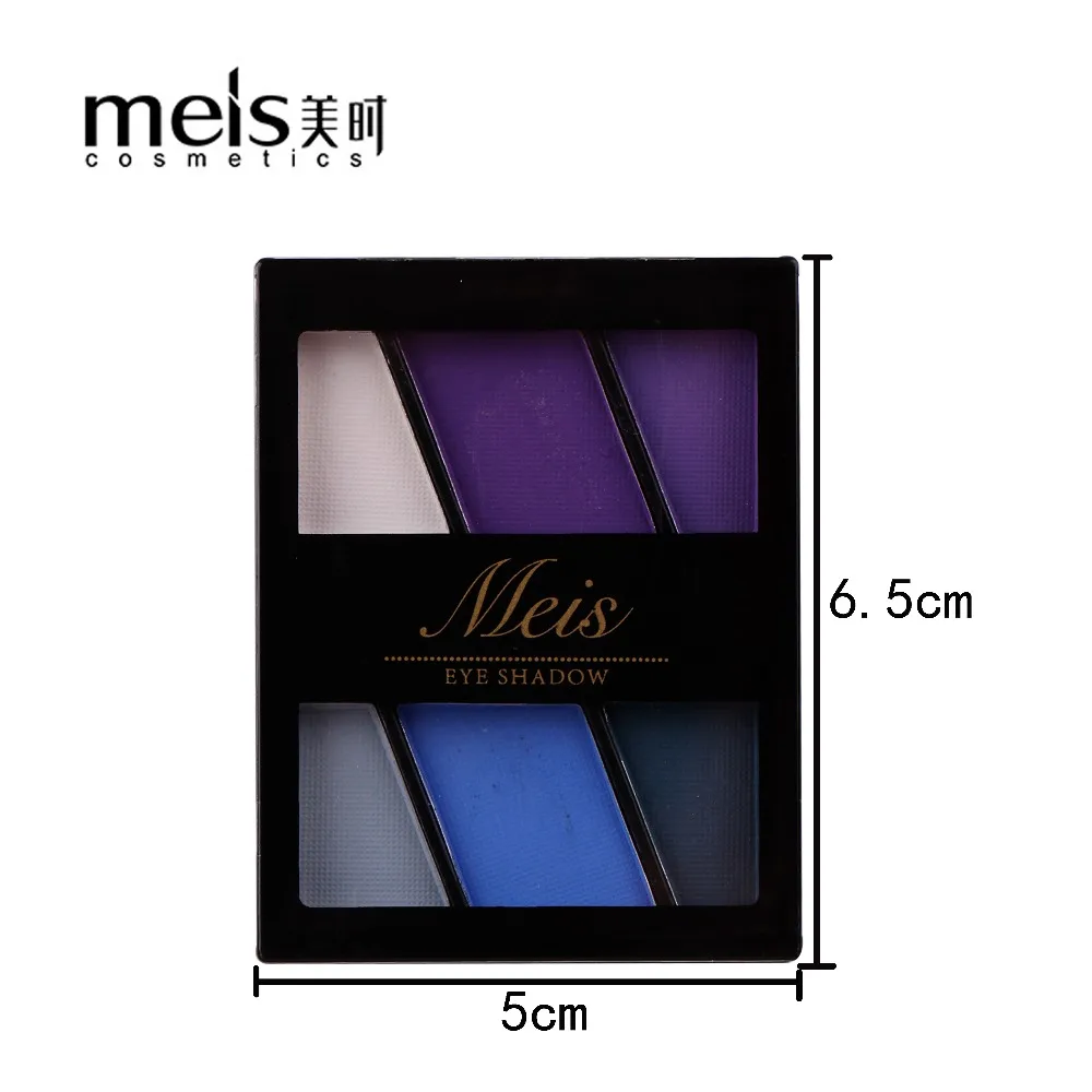 MEIS брендовые тени для век профессиональный макияж 6 цветов матовые тени для век Палитра теней для век MS0603