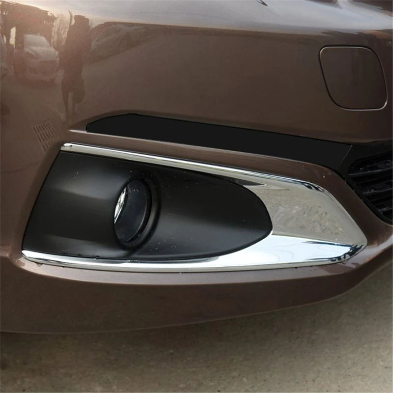 For Peugeot 301 2017 2018 ABS chrome front head fog font b lamp b font light