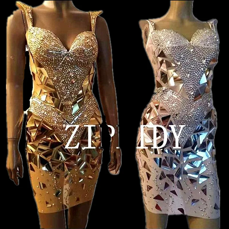 silver and gold outfit