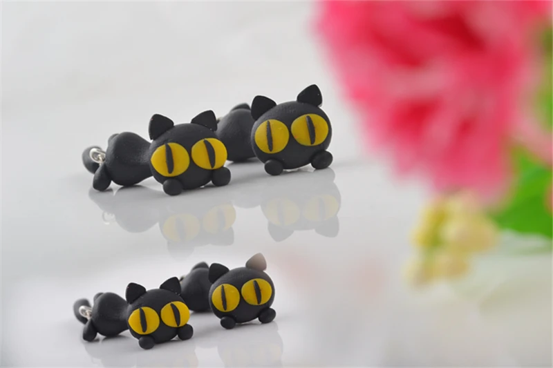 Cartoon Cat Stud Earrings 5