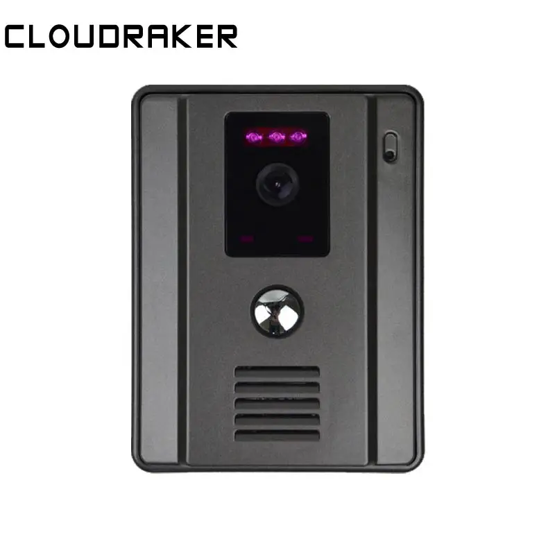 

CLOUDRAKER 800 TVL Intercom Home Security Video Intercom Doorbell for Apartment Night Vision Unlock