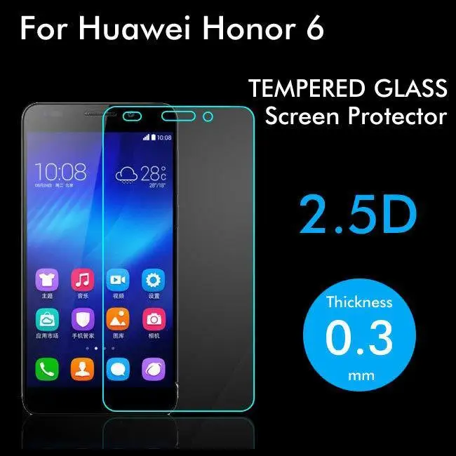 Vidro Temperado Original Para Huawei Honor 6 Protetor De Tela De Vidro 