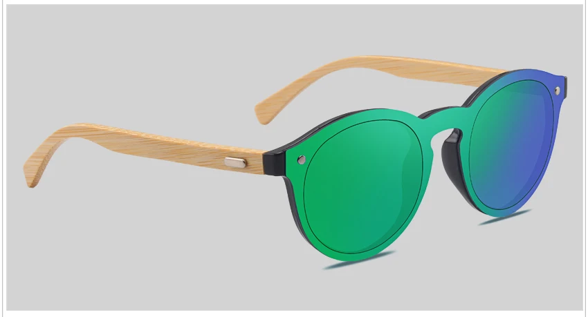 RTBOFY деревянные солнцезащитные очки для женщин и мужчин, Бамбуковая оправа, очки ручной работы, деревянные очки, бесплатный бамбуковый Подарочный чехол