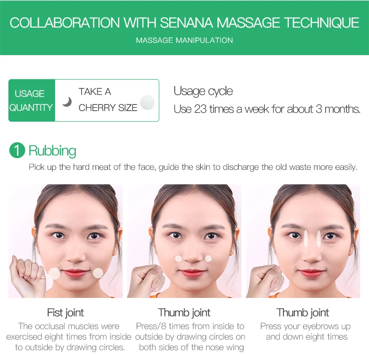OEM SENANA moisturizing nourishing tender skin care face massage cream