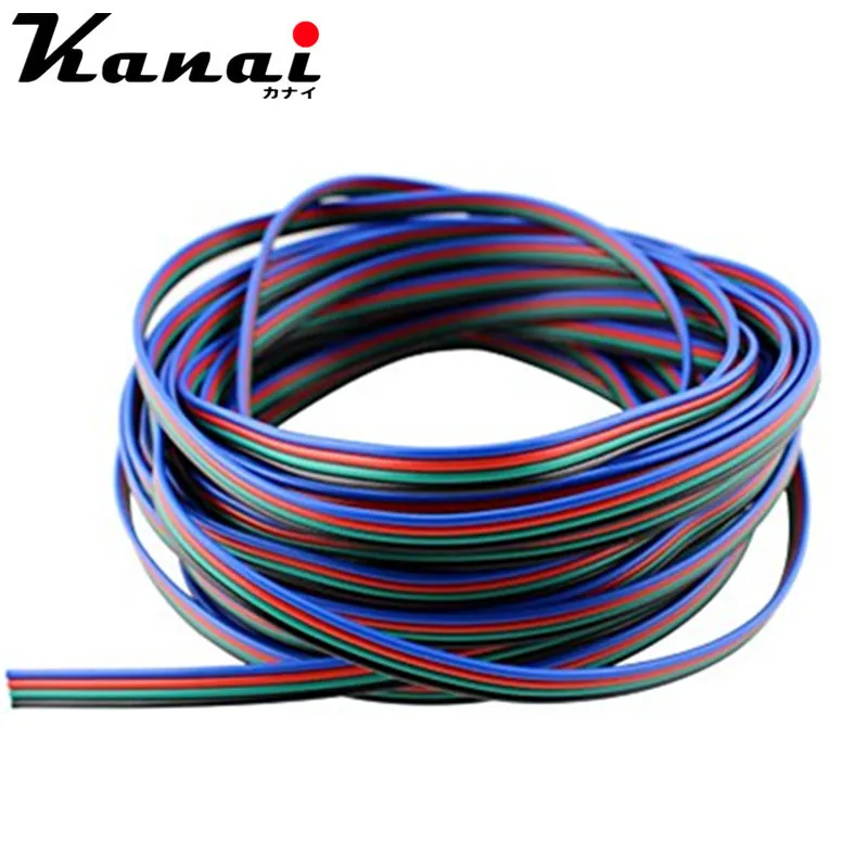 

1m/5m/10m/20m RGB LED Flexible Strip Light Extension Cable 4-Pin Line Cord Wire for SMD 5050 3528 RGB LED Strip with 4 pin plugs
