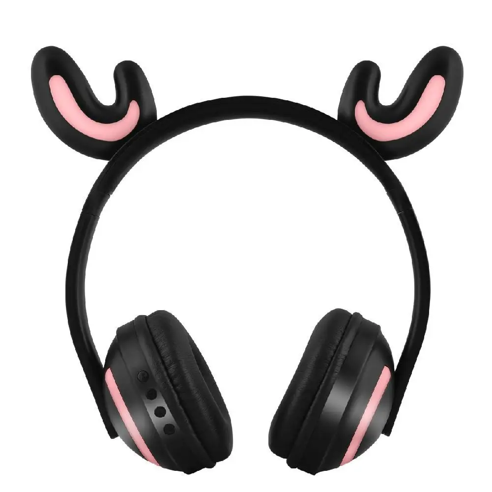 Bluetooth Animal Ear Headphones Women Flashing Glowing Cat Ear Headphones Gaming Headset LED Light Earphone R29