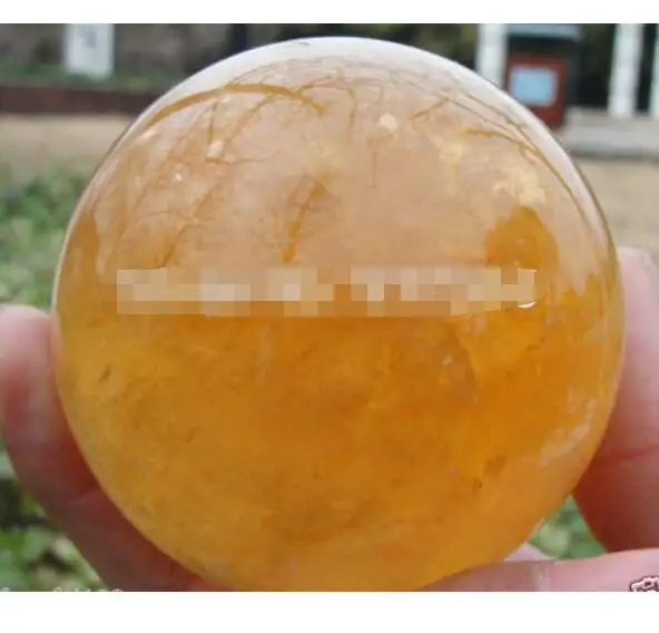 WBY fa880043055 &lt&lt&ltоколо 70-75 ММ + Натуральный Цитрин Кальцита Кварцевый Сфера Ball | Дом и