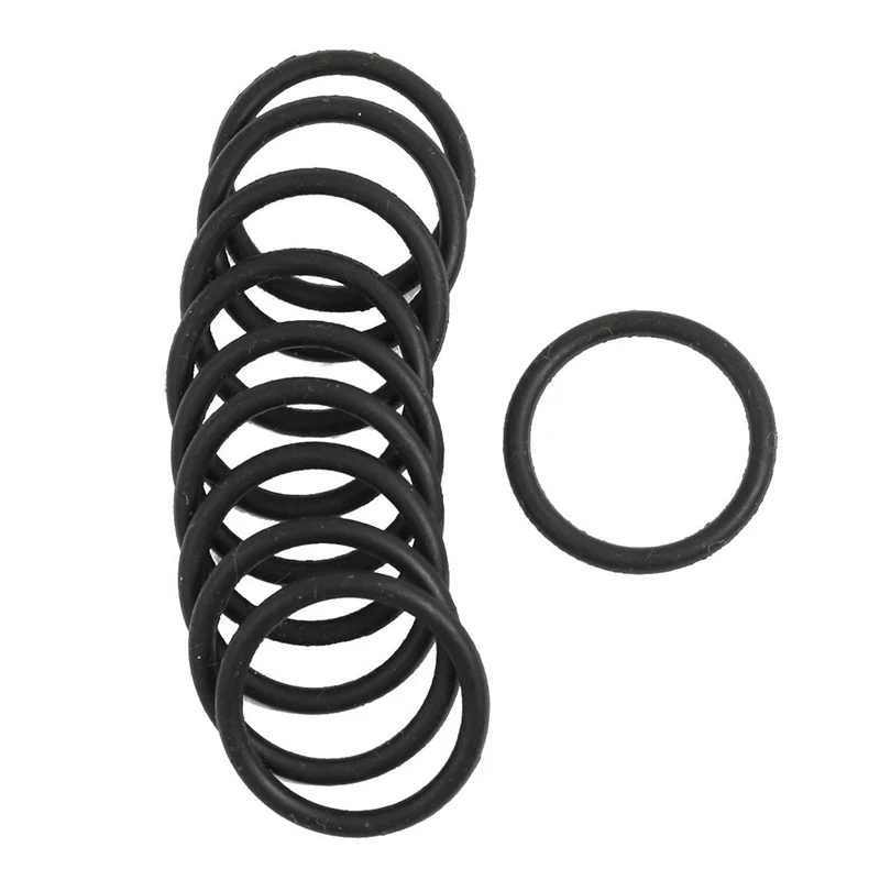 

10 pcs Black Rubber Oil Seal O-rings Seals washers 24 x 19 x 2.5mm