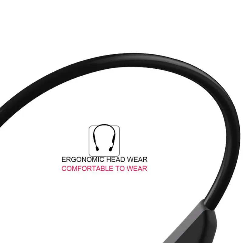 5,0 стерео Беспроводная Bluetooth гарнитура шейный ремень наушники костной проводимости Hands-Free наушники для спорта на открытом воздухе