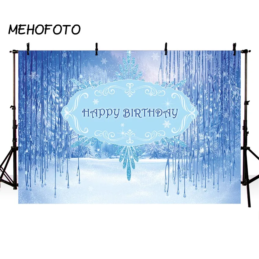 Winter Wonderland Backdrops Birthday Party Banner