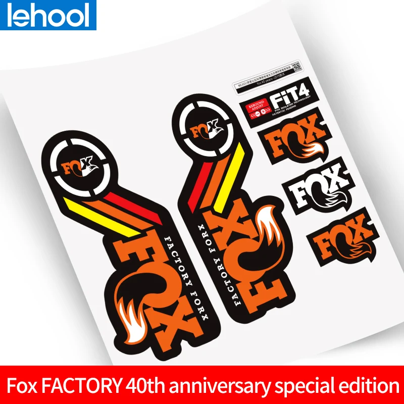 Fox FLOAT 40th anniversary special edition fork stickers fox fork stickers decals