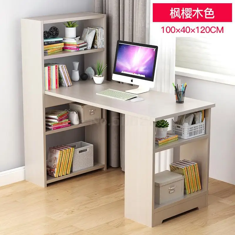 Computer Desk, Household Desktop, Bookcase, Desk Combination, Desk, Simple Bedroom, Modern Simple Desk For Students - Цвет: Same as picture 4