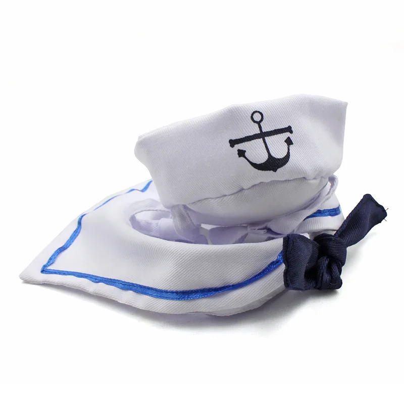 Funny Pet Cat Costumes Cat Dog Rabbit Apparel Clothes For Halloween Cosplay Navy Sailor Costumes Jacket Cloak Dog Accessories5