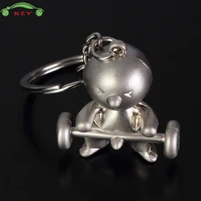 Тяжелая атлетика автомобильный металлический брелок авто кольцо для ключей мотоцикла держатель для Subaru Volvo Peugeot Mazda BMW Opel Daihatsu SAAB MG брелок