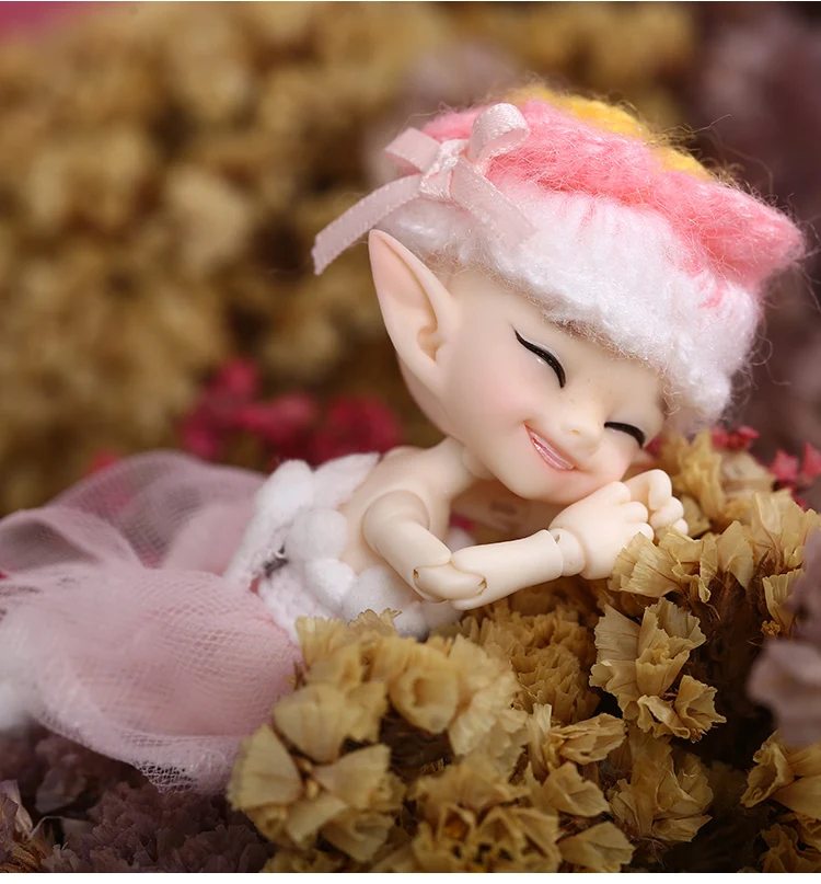 Fairyland FL Realpuki Popo BJD кукла 1/13 розовая улыбка эльфы игрушки