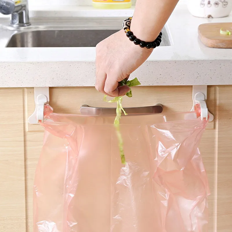 New 2 Pcs Door After Trash Rack Garbage Bag Holder Garbage Bags Garbage