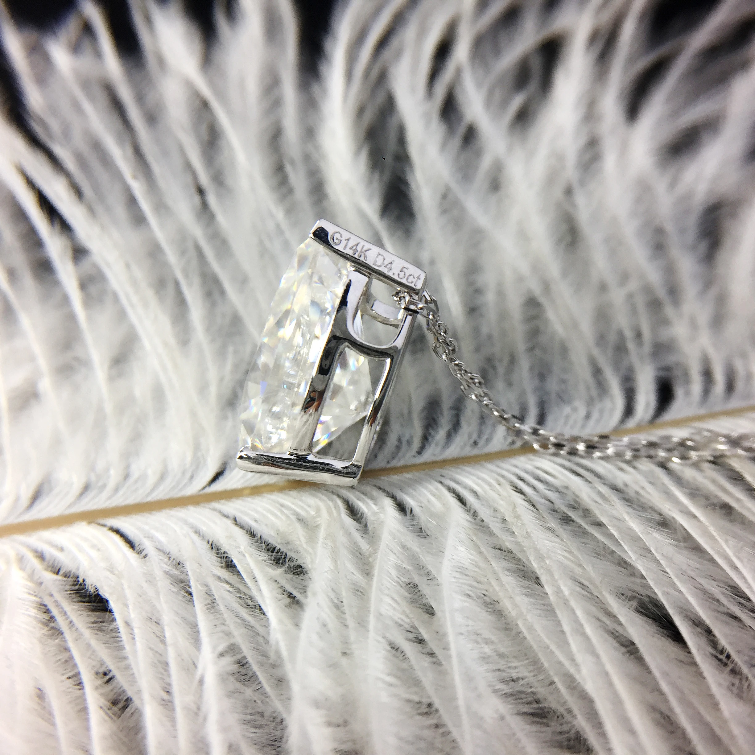 Твердый муассанитовый кулон из белого золота 18 К 4.5ct 10x15 мм DF Цвет Груша разрезанный Муассанит лабораторный алмаз кулон ожерелье для женщин