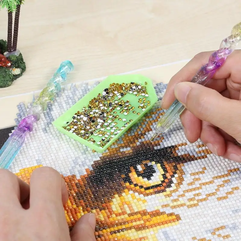 5D DIY Diamond Painting Point Drill Pen Cross Stitch Embroidery Mosaic Tool Rhinestone Drilling Pen Diamond Painting Tool