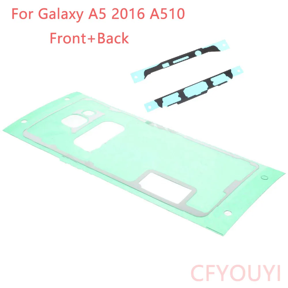 CFYOUYI стикер для передней рамы+ задняя крышка чехол на Дверь для samsung Galaxy A510(A5 версия) клейкая лента