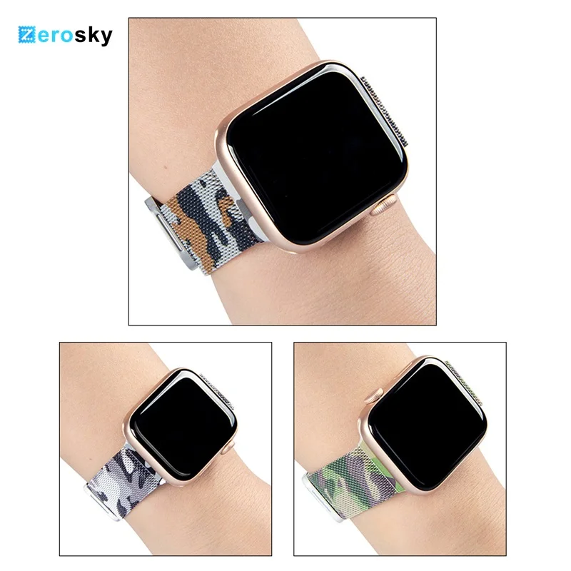 

Sport Bracelet Milanese Loop Magnetic Watch Band For Apple Watch 2/3/4 Metal Stainless Steel Belt Strap Watchband Replacement