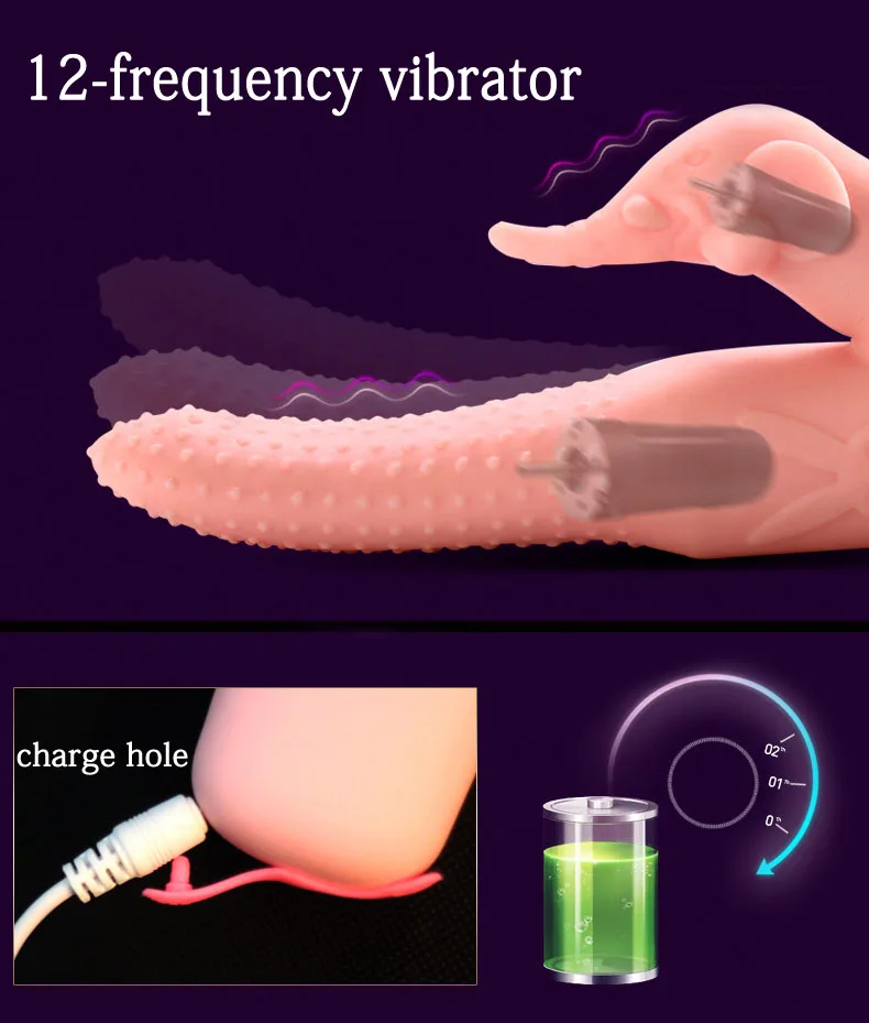 JIUAI Super Soft Silicone Vibrator Smart Heating G-spot Stimulator Tongue Vibrators for Women Clitoris Stimulator USB Charge (5)