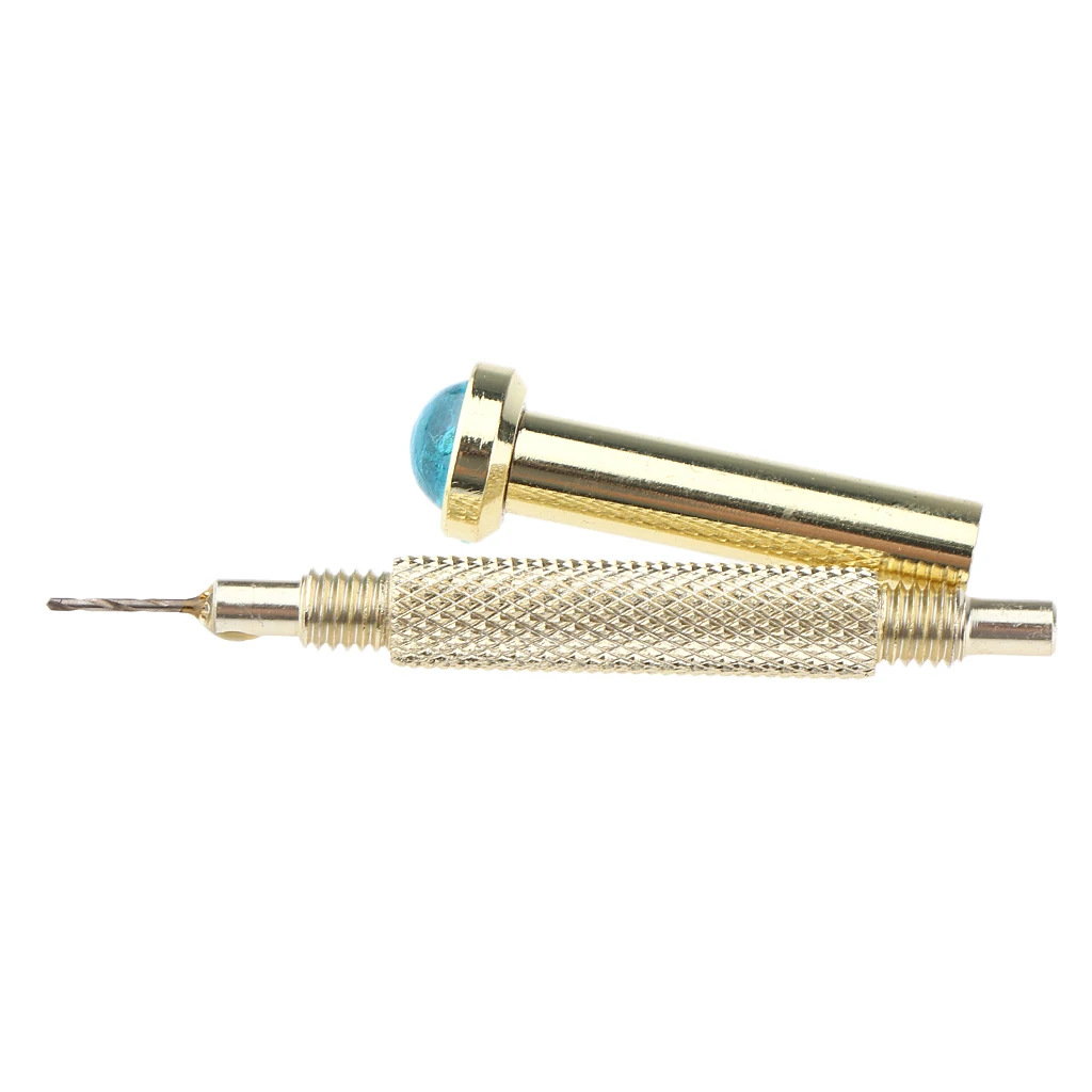Gold Hand Dangle Piercing Punch Drill Tool For All Type Nails - Natural Nail,Shellac,UV Gel Acrylic Tips or Others Jewelry