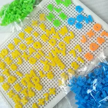 80 Pcs/Set Child Puzzle Toys Letter Alphabet Plastic Nails Scrabble Tiles Numbers Craft Jigsaw Kid Educational Toy Gifts YJS Dro