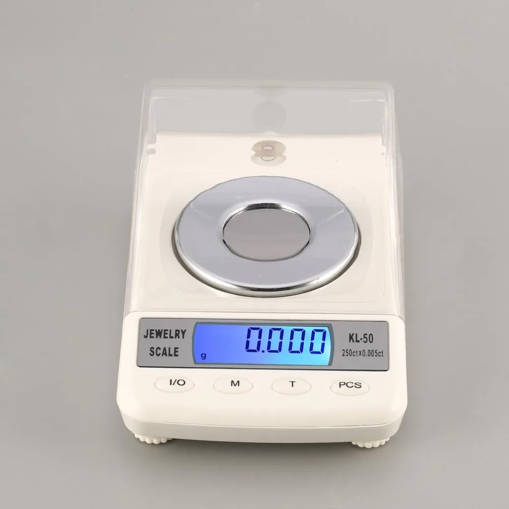 

50g/0.001g High Precision Digital Jewelry Scale Lightweight Portable Electronic Diamond Jewelry Balance Scale KL-50