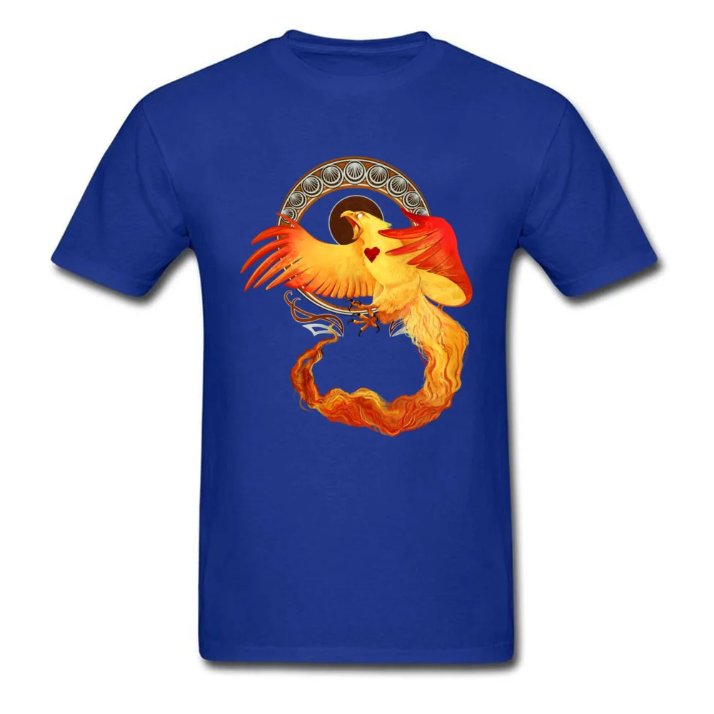 Phoenix Heart T Shirt Short Sleeve Casual Fashion Men Summer Fall Tops & Tees Casual Tee-Shirt Round Collar 100% Cotton Fabric Phoenix Heart blue