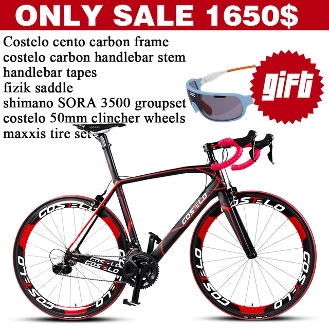 Cheap Hot ! road bike complete costelo cento carbon bicycle complete bike frame  groupset saddle handlebar wheels,bicicleta road bike