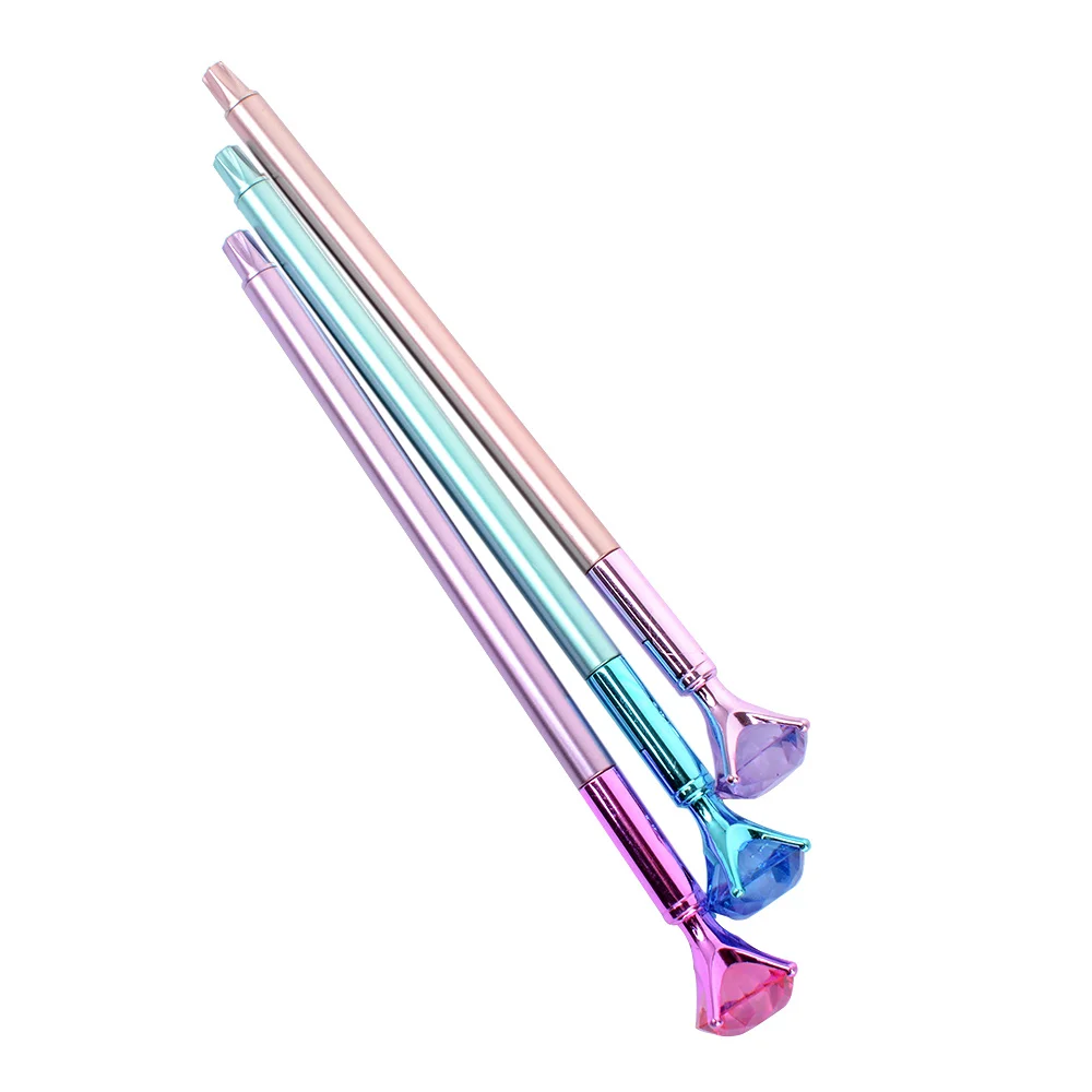 

1 Pcs 0.5mm Diamond Head Crystal Ball Pen Concert Gel Pen Creative Pen Stationery Student Gift Writing Office Supplies Pen