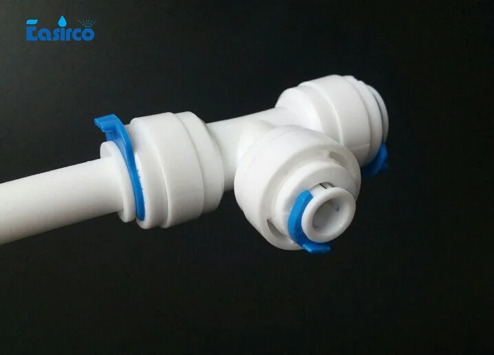 Tee connector RO fittings for water system fittings 3/8'' in Garden