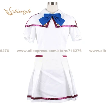 

Kisstyle Fashion The Super Dimension Fortress Macross Ranka Lee White Uniform COS Clothing Cosplay Costume,Customized Accepted